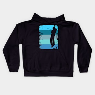 Fisherman angler fishing fishing Kids Hoodie